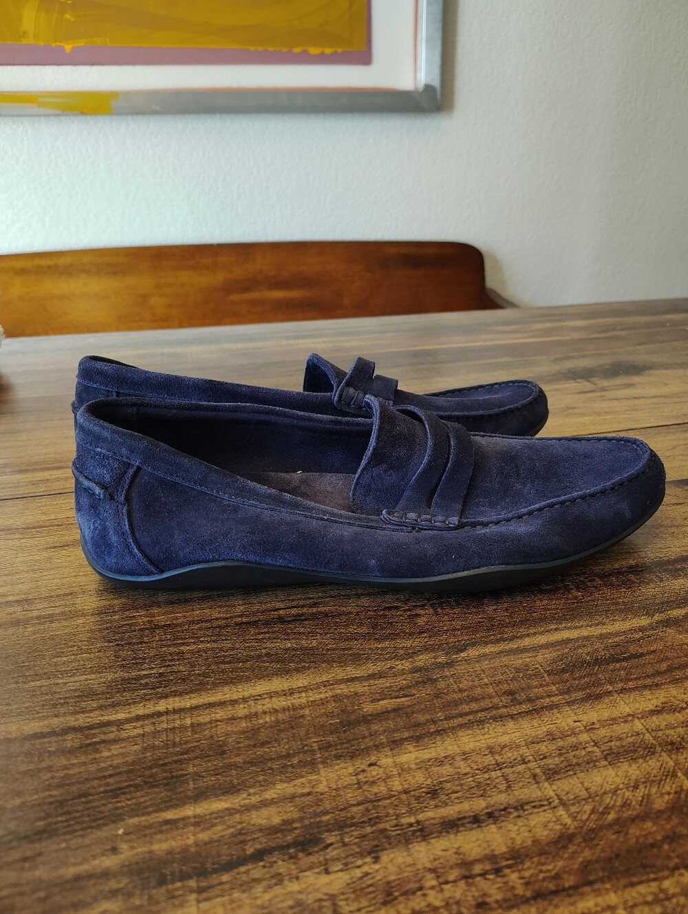 Harrys Of London Blue  Penny Loafer Mens 44/ 11 Suede
